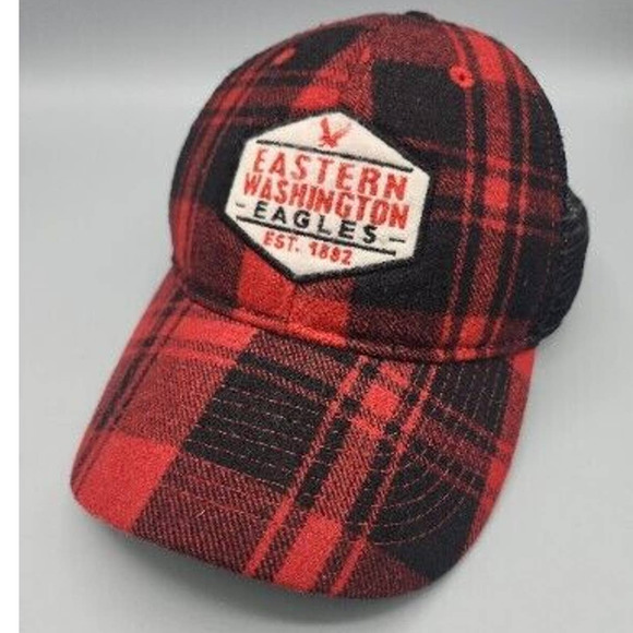Legacy Other - Eastern Washington Eagles Flannel Trucker Hat Est. 1882 Legacy Snapback Flannel